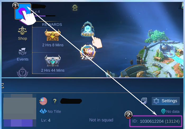 如何查看Mobile Legend: Bang Bang (MLBB)的用户ID和区域ID号？